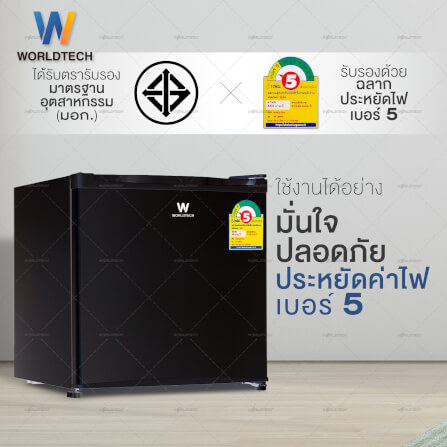 ตู้เย็นมินิบาร์ WORLDTECH รุ่น WT-MB48 ขนาด  1.7 คิว ความจุ 46 ลิตร สีดำ_1